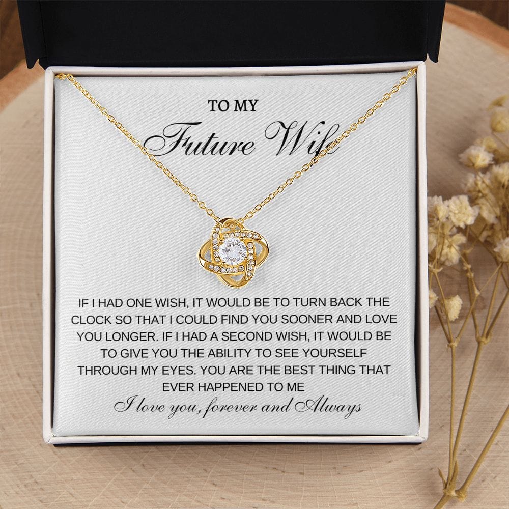 Future Wife One Wish- Loveknot necklace
