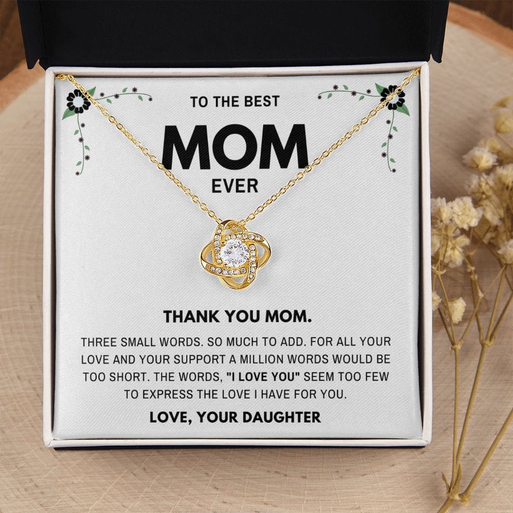Thank you Mom- Jewelry Gift for Mom From Daughter