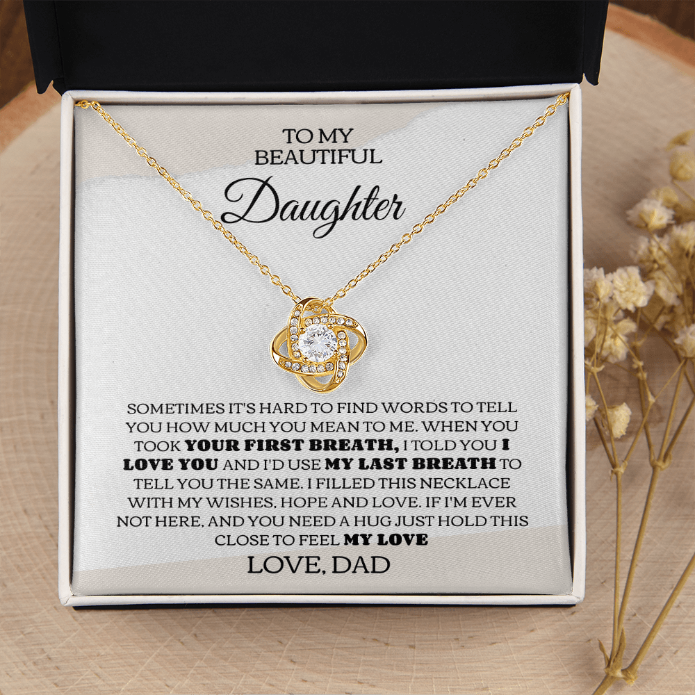 My Last Breath Necklace- Daughter From Dad