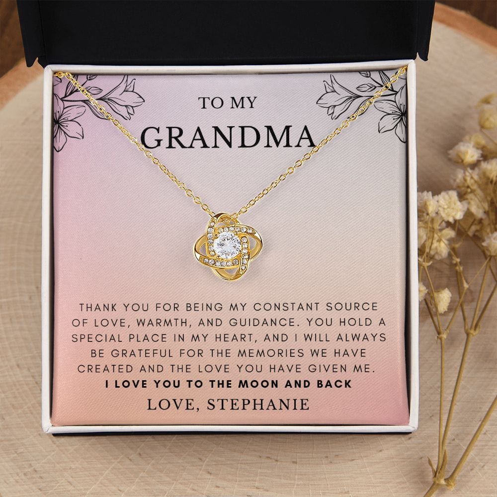 Grandma Gifts Personalized Necklace, Nana Necklace, Gigi Gifts from Granddaughter, Grandson
