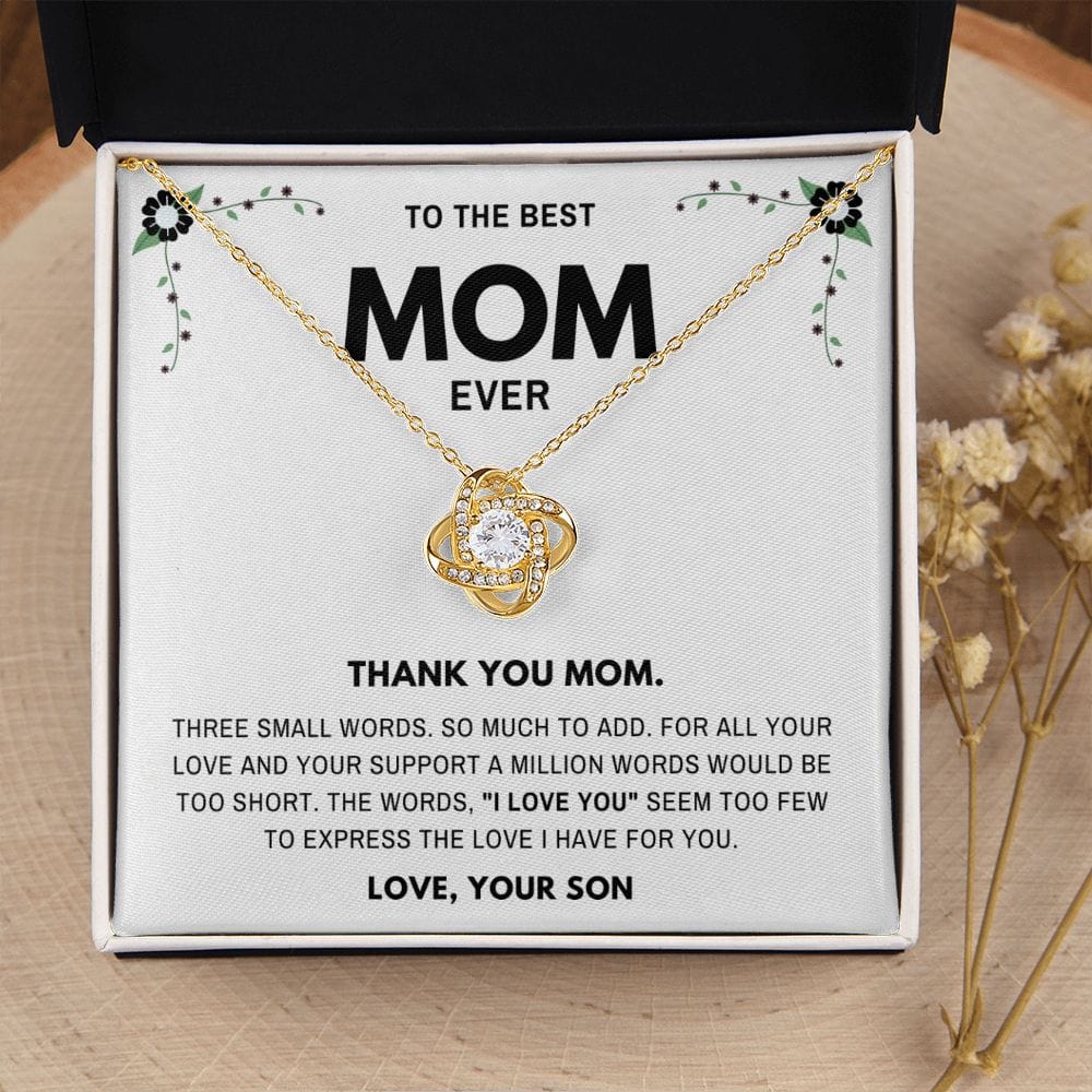 Thank you Mom- Jewelry Gift for Mom From Son
