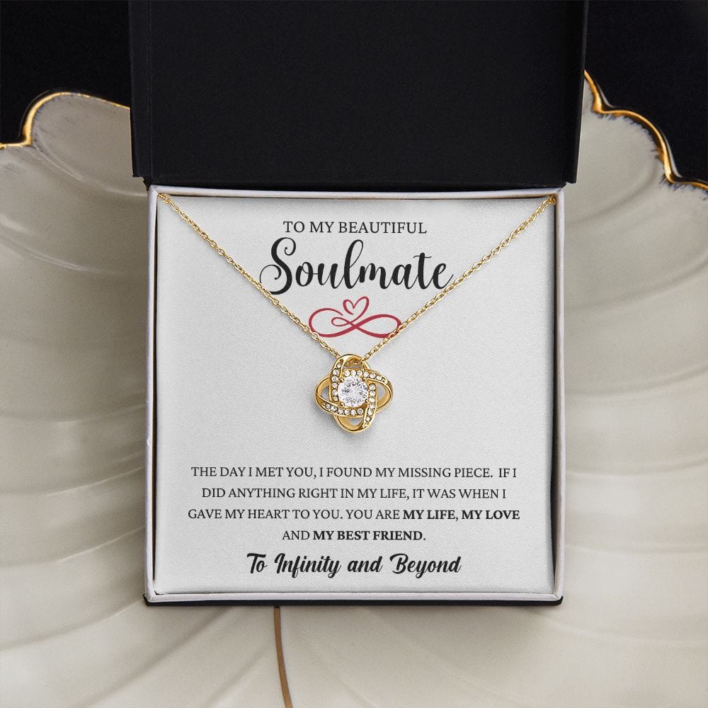 Missing Piece - Soulmate Infinity Loveknot Necklace
