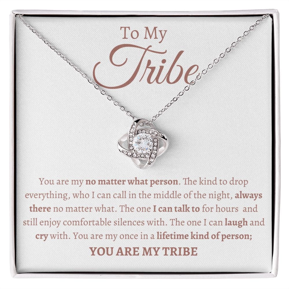 Tribe Soul sister Loveknot Friendship necklace