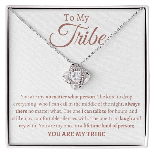 Tribe Soul sister Loveknot Friendship necklace