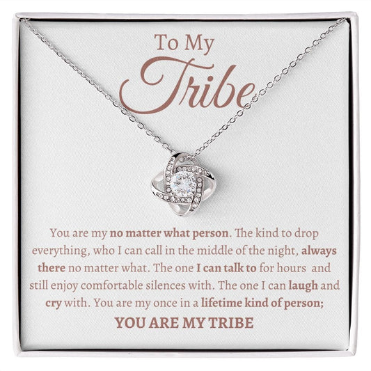 Tribe Soul sister Loveknot Friendship necklace