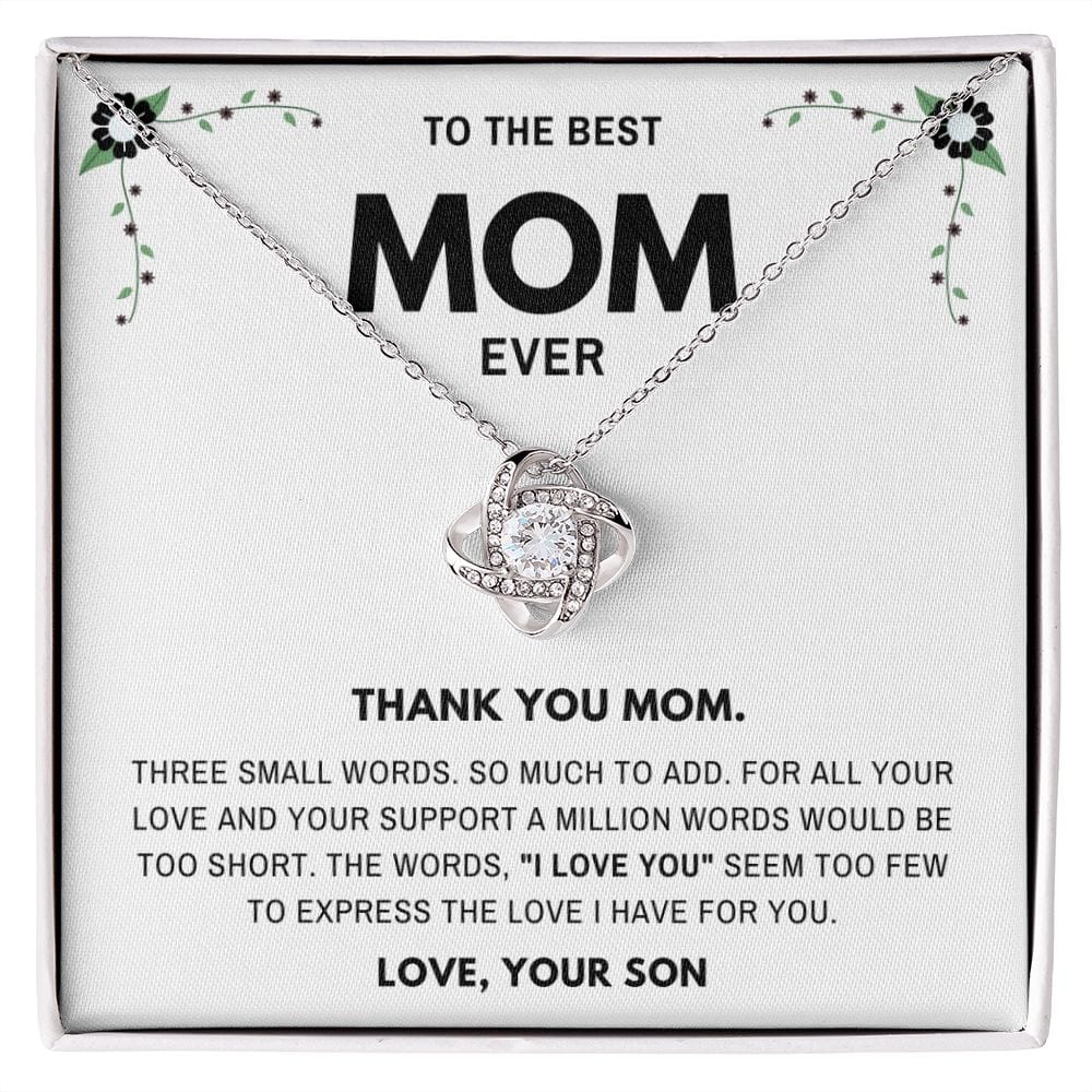 Thank you Mom- Jewelry Gift for Mom From Son