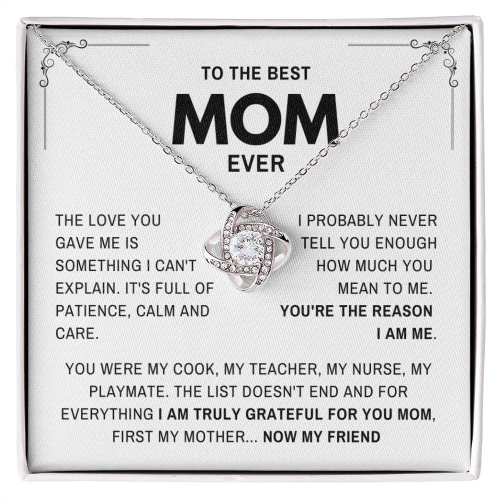 Best Mom Ever-My Friend- Jewelry Gift