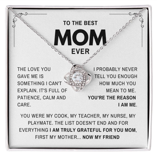 Best Mom Ever-My Friend- Jewelry Gift