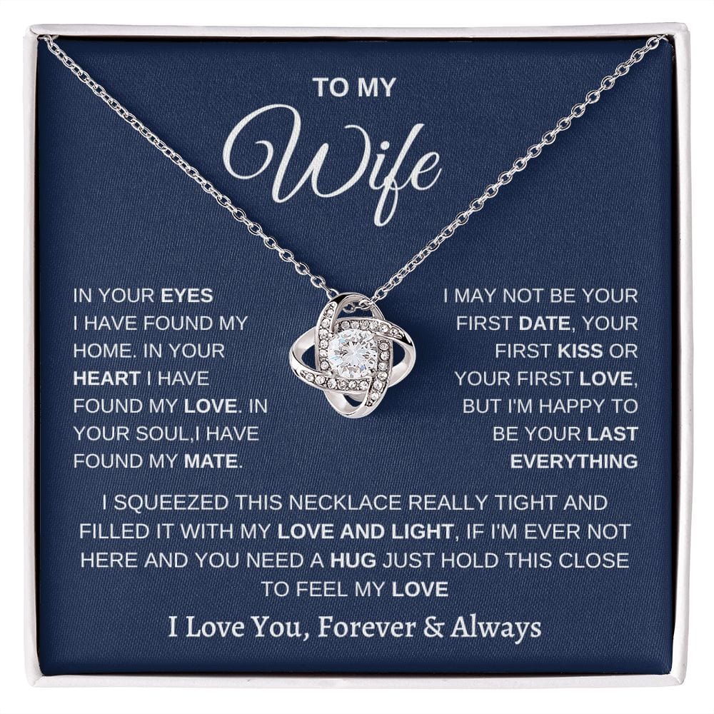 Wife Hug- Loveknot Necklace