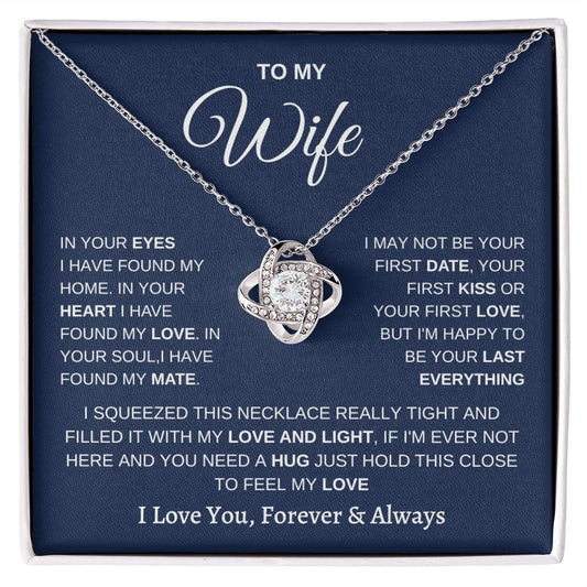 Wife Hug- Loveknot Necklace