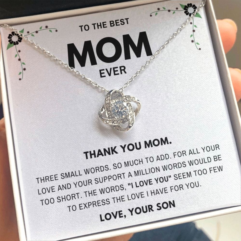 Thank you Mom- Jewelry Gift for Mom From Son