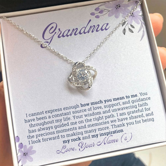 Grandma Gifts Personalized Necklace, Nana Necklace, Gigi Gifts from Granddaughter, Grandson