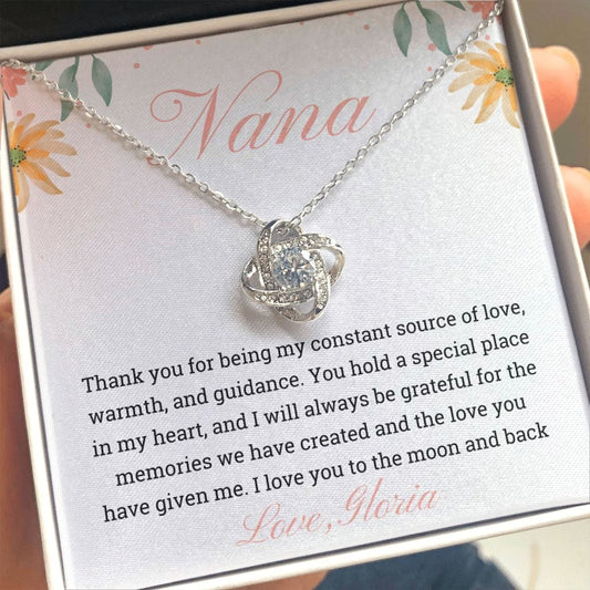 Nana Gifts Personalized Necklace, Grandma Necklace, Gigi Gifts from Granddaughter, Grandson