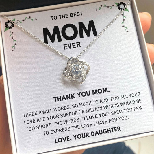 Thank you Mom- Jewelry Gift for Mom From Daughter