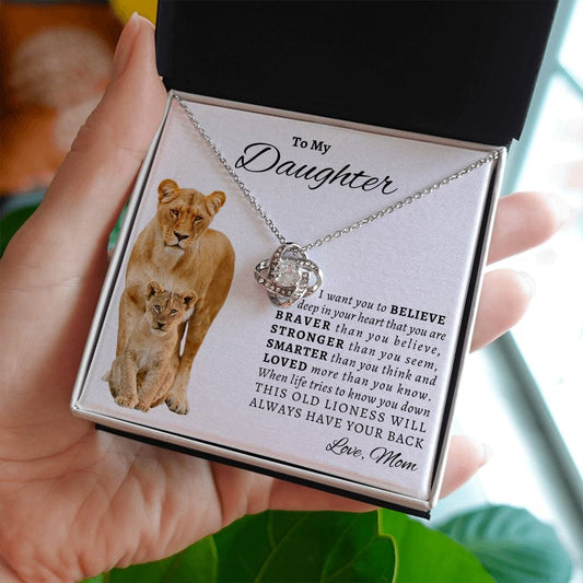 Daughter Braver-Stronger Necklace