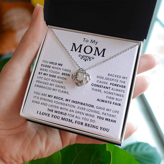 Mothers day gift for Mom- Loveknot Necklace