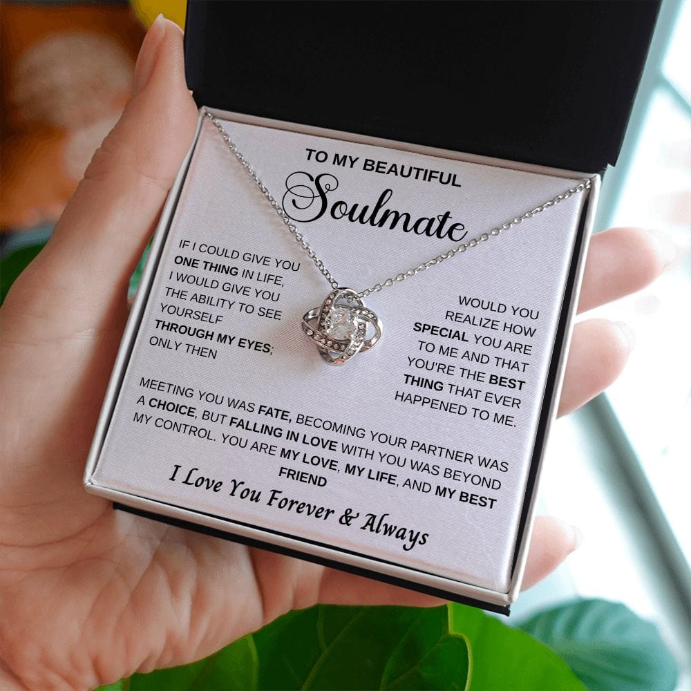 My Life Soulmate Loveknot Necklace