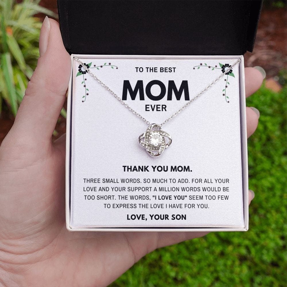 Thank you Mom- Jewelry Gift for Mom From Son