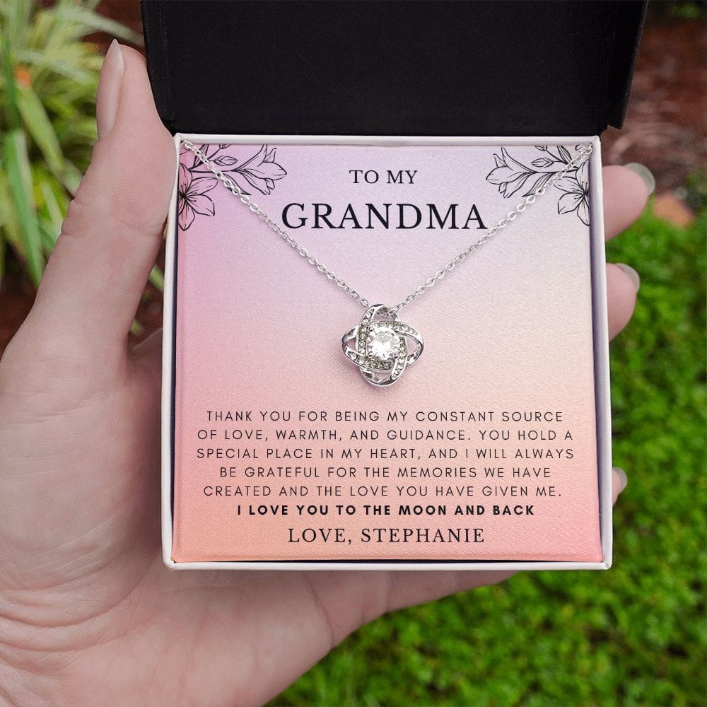 Grandma Gifts Personalized Necklace, Nana Necklace, Gigi Gifts from Granddaughter, Grandson