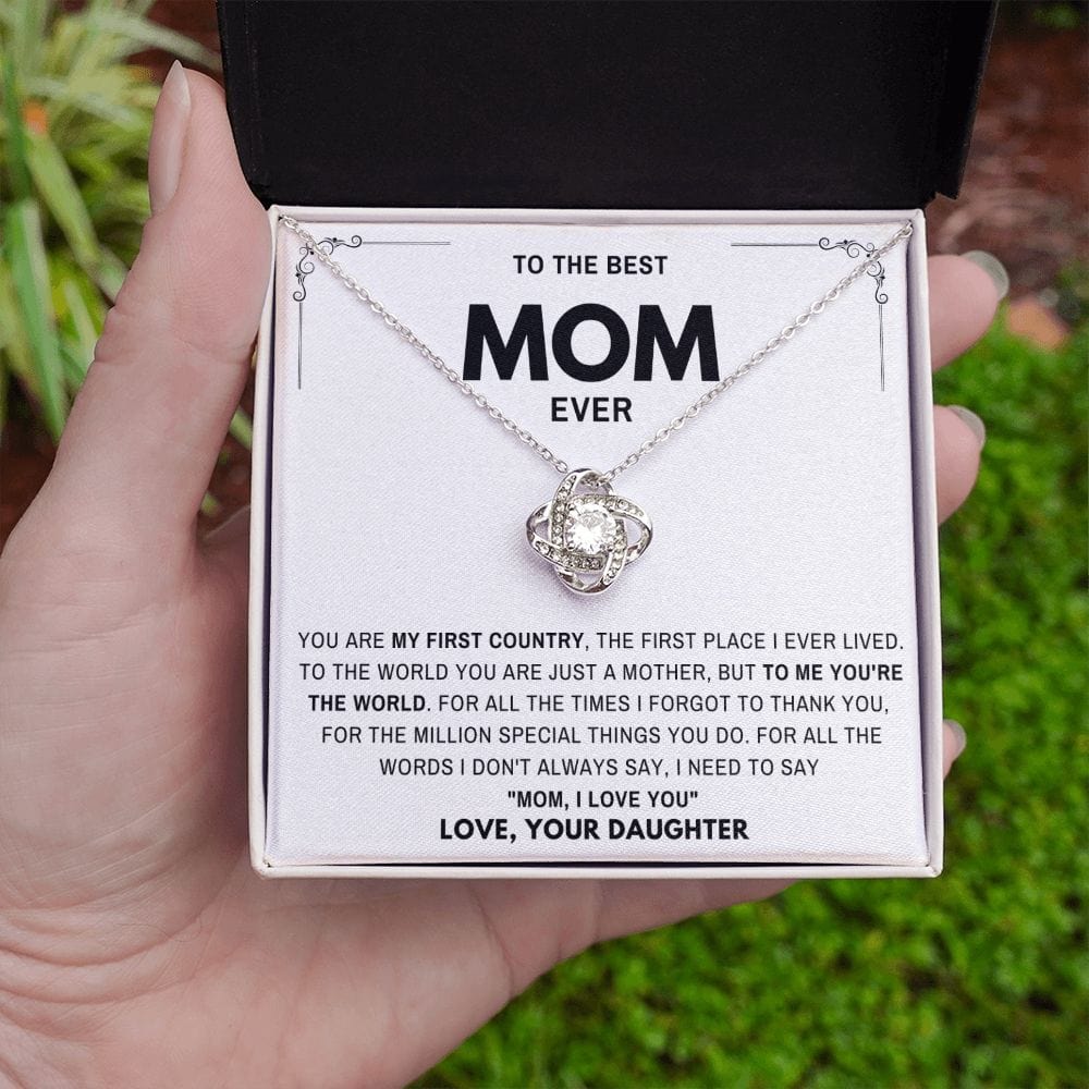 My First Country- Mother Gift From Daughter Necklace