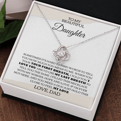 My Last Breath Necklace- Daughter From Dad