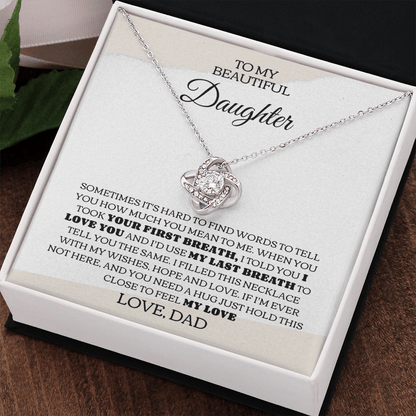 My Last Breath Necklace- Daughter From Dad