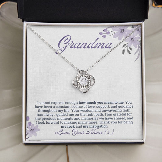 Grandma Gifts Personalized Necklace, Nana Necklace, Gigi Gifts from Granddaughter, Grandson