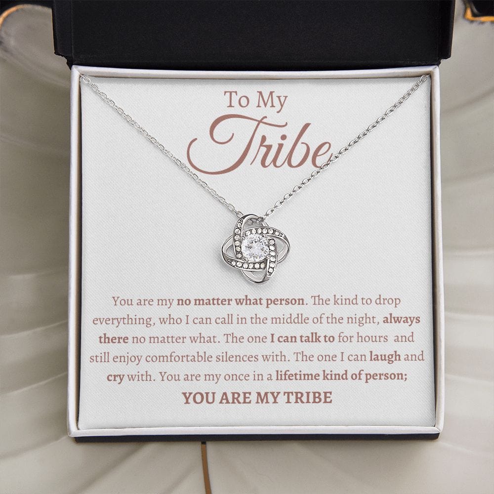 Tribe Soul sister Loveknot Friendship necklace