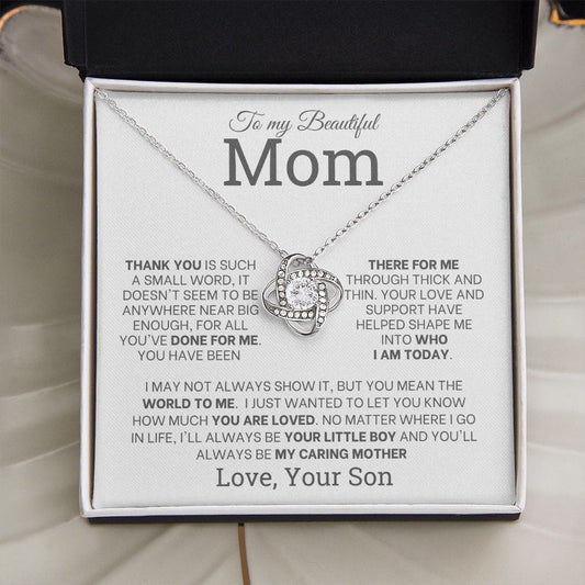 Personalized gifts for mom from son, Mom Necklace, To Mom from Daughter