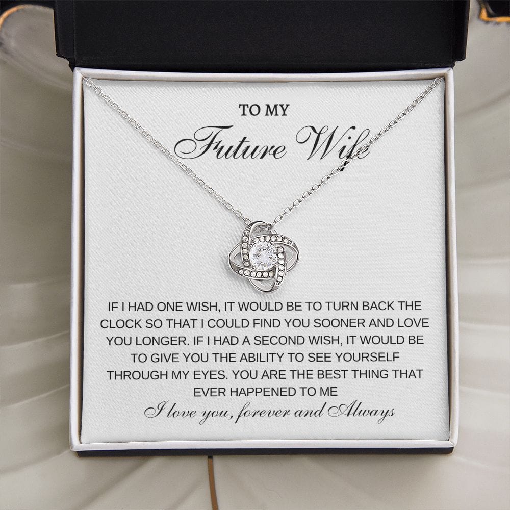 Future Wife One Wish- Loveknot necklace