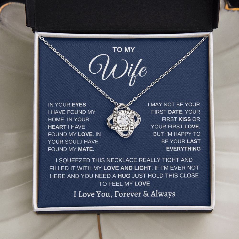 Wife Hug- Loveknot Necklace
