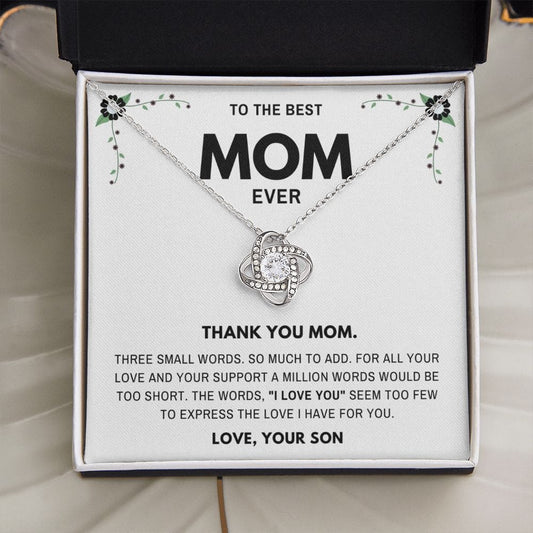 Thank you Mom- Jewelry Gift for Mom From Son