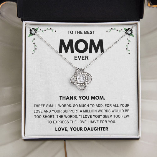 Thank you Mom- Jewelry Gift for Mom From Daughter