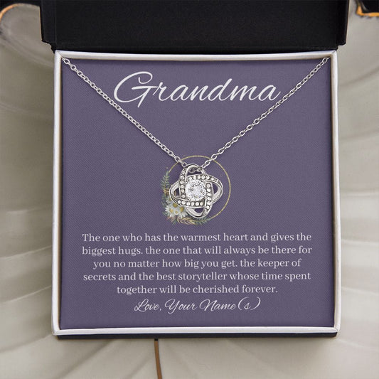 Grandma Gifts Personalized Necklace, Nana Necklace, Gigi Gifts from Granddaughter, Grandson