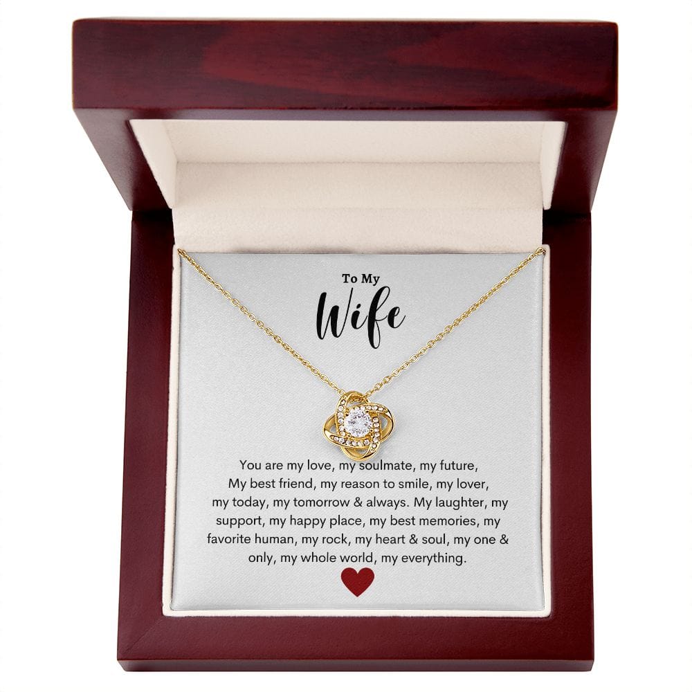 Wife Loveknot Necklace -My Everything