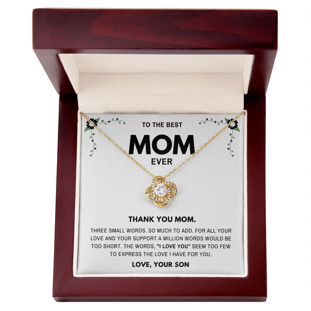 Thank you Mom- Jewelry Gift for Mom From Son