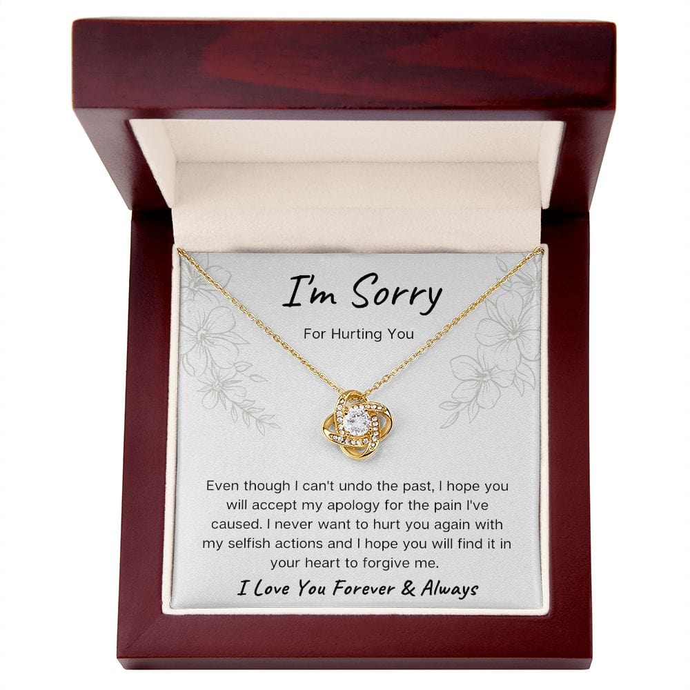 I'm Sorry Loveknot Necklace