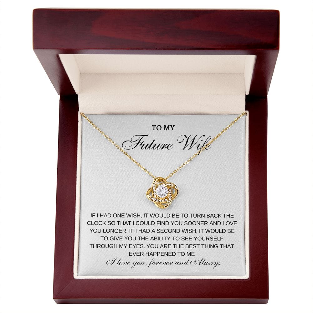 Future Wife One Wish- Loveknot necklace