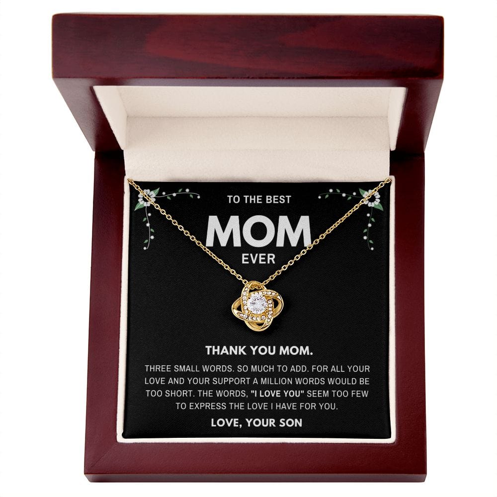 Three Small Words- Jewelry Gift for Mom From Son