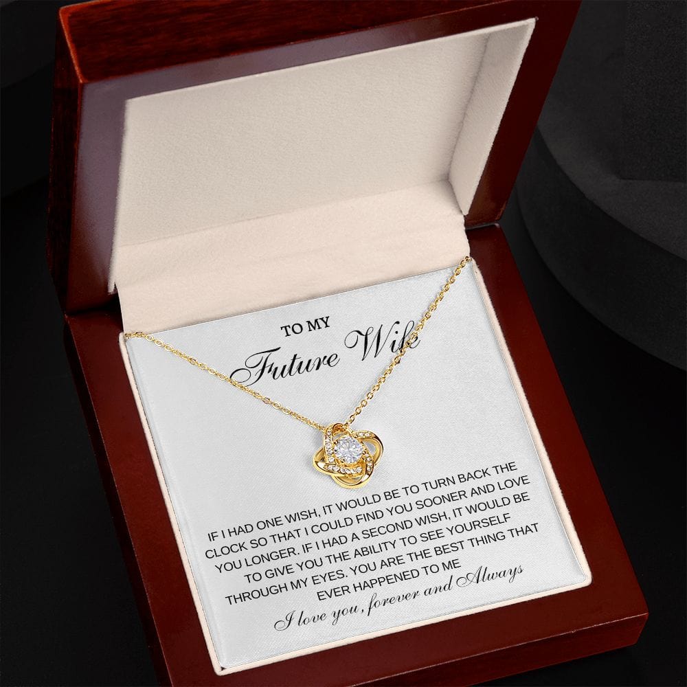 Future Wife One Wish- Loveknot necklace