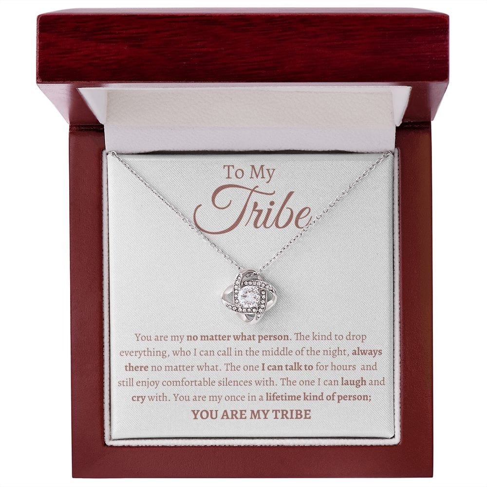 Tribe Soul sister Loveknot Friendship necklace