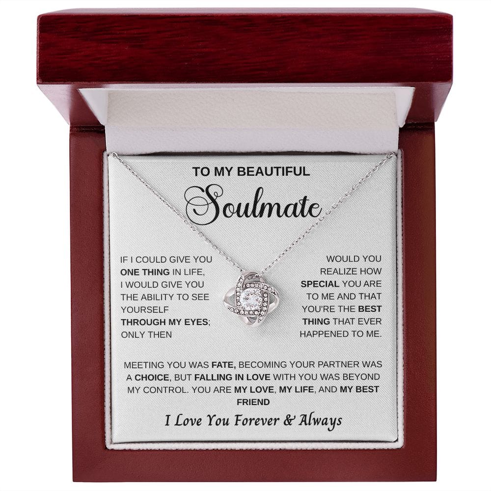 My Life Soulmate Loveknot Necklace