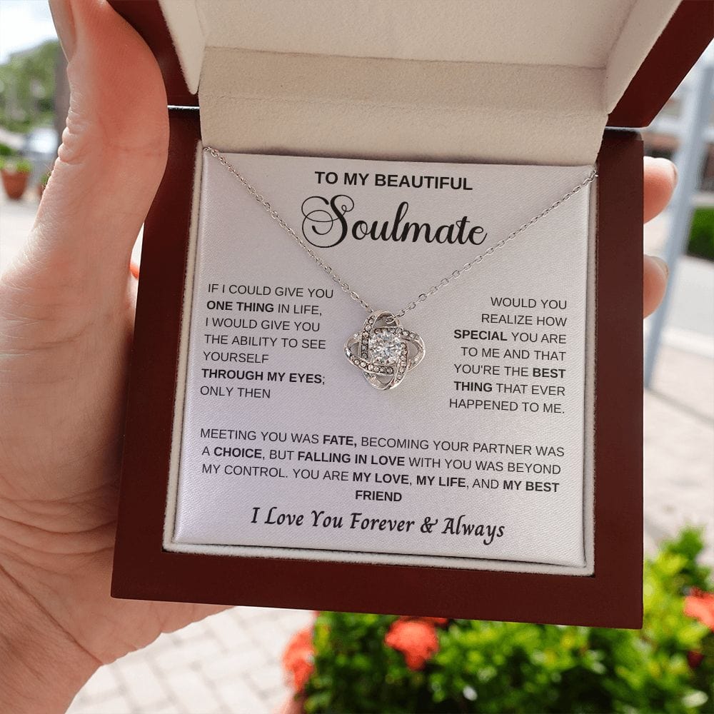 My Life Soulmate Loveknot Necklace