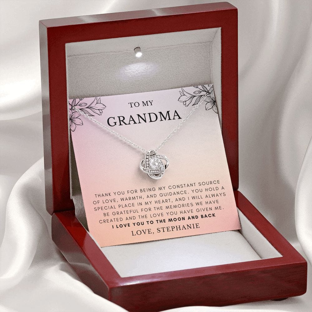 Grandma Gifts Personalized Necklace, Nana Necklace, Gigi Gifts from Granddaughter, Grandson