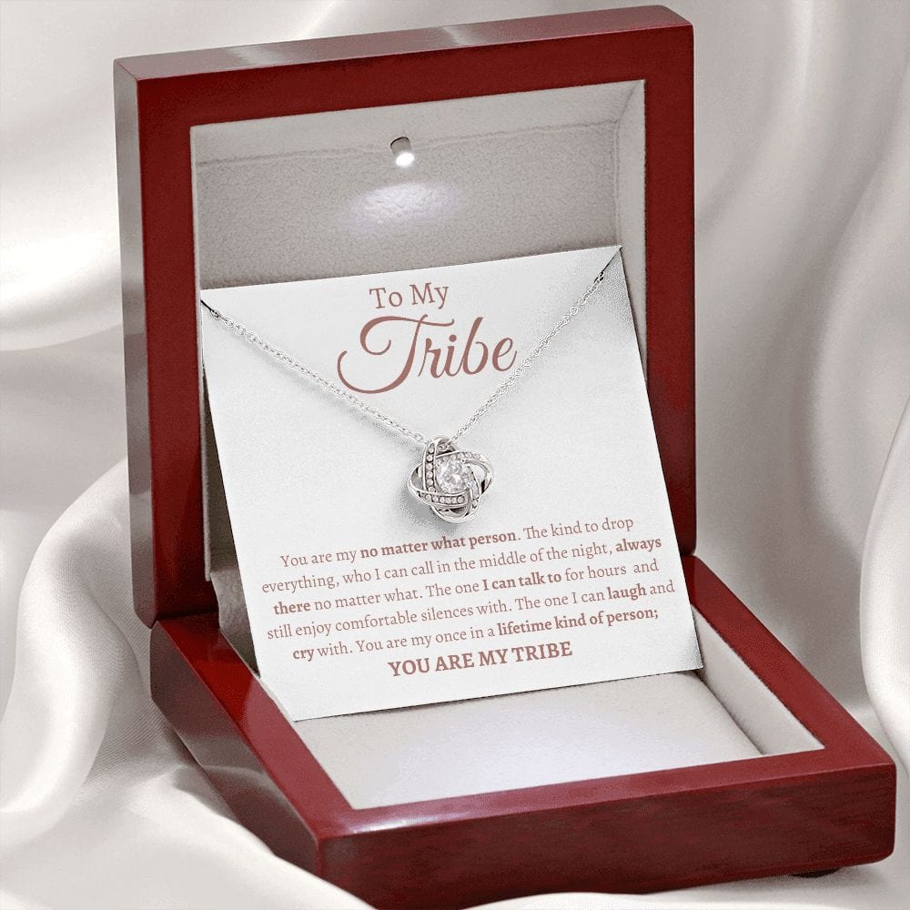 Tribe Soul sister Loveknot Friendship necklace