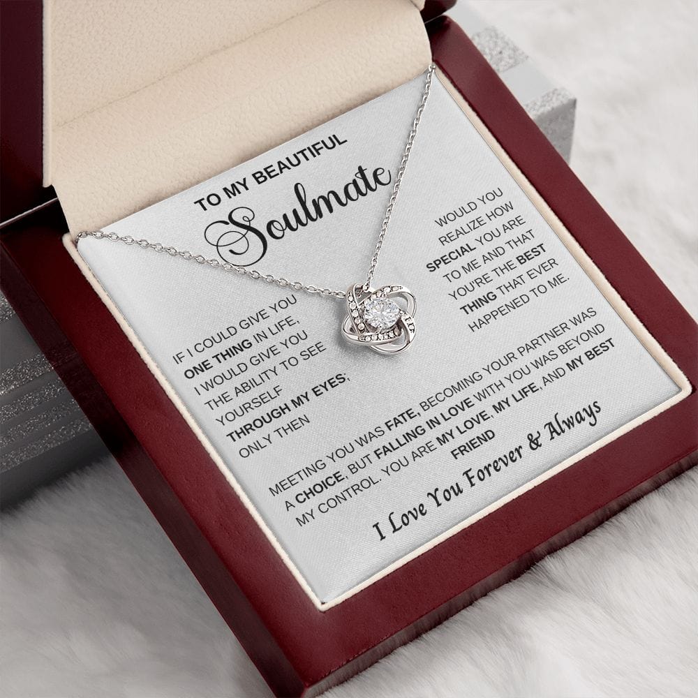 My Life Soulmate Loveknot Necklace