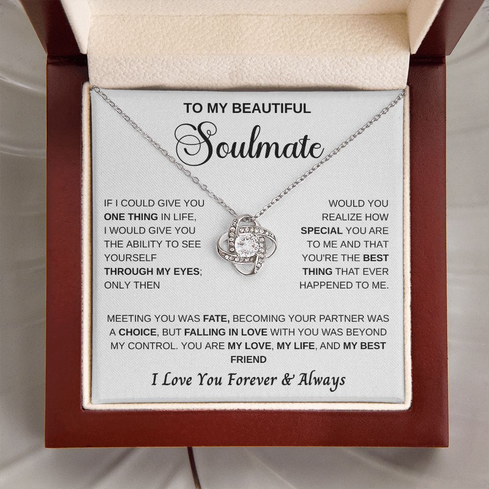 My Life Soulmate Loveknot Necklace