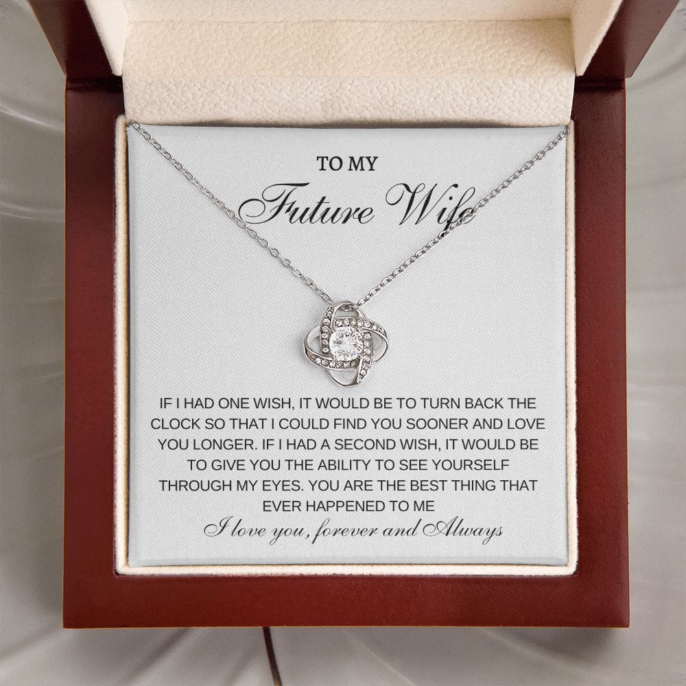 Future Wife One Wish- Loveknot necklace