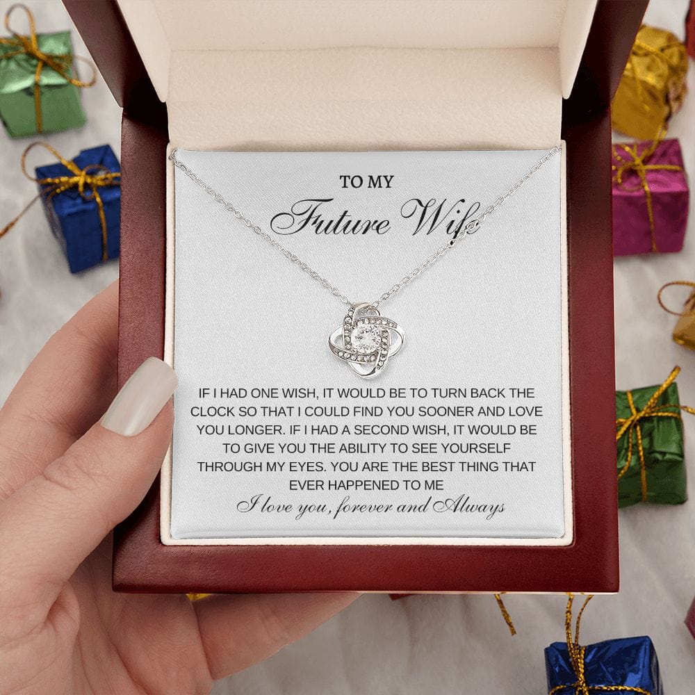 Future Wife One Wish- Loveknot necklace