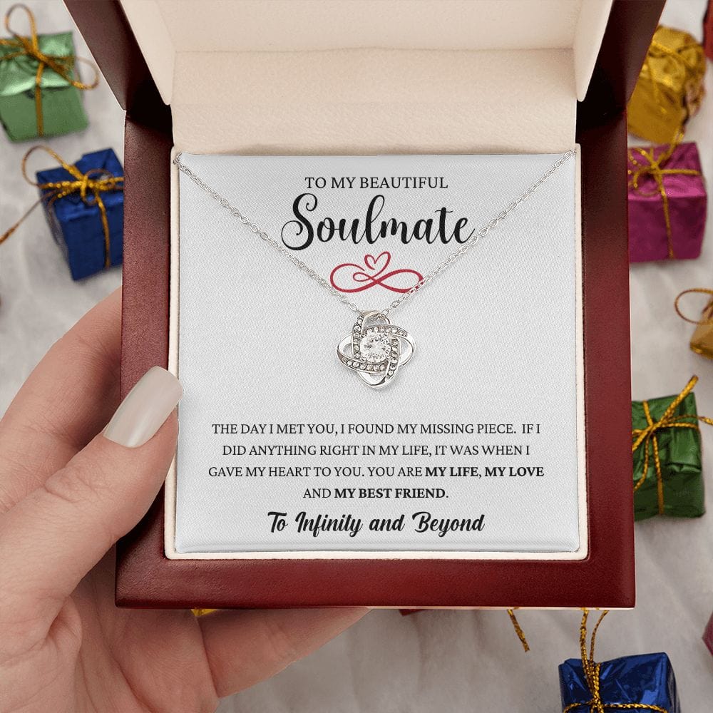 Missing Piece - Soulmate Infinity Loveknot Necklace